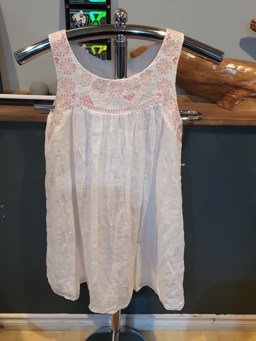 Ellison White Cotton Top with Subtle Texture